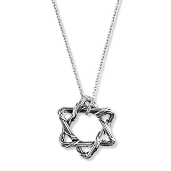 Peter Roth Thomas Signature Mini Star of David Necklace NIB Sterling Silver NWT - Picture 1 of 7